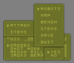 other graphical elements from retro RPG concept